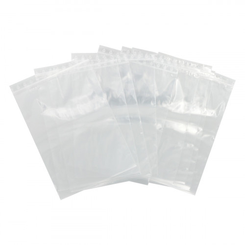 100 sachets transparents zip 230x320mm