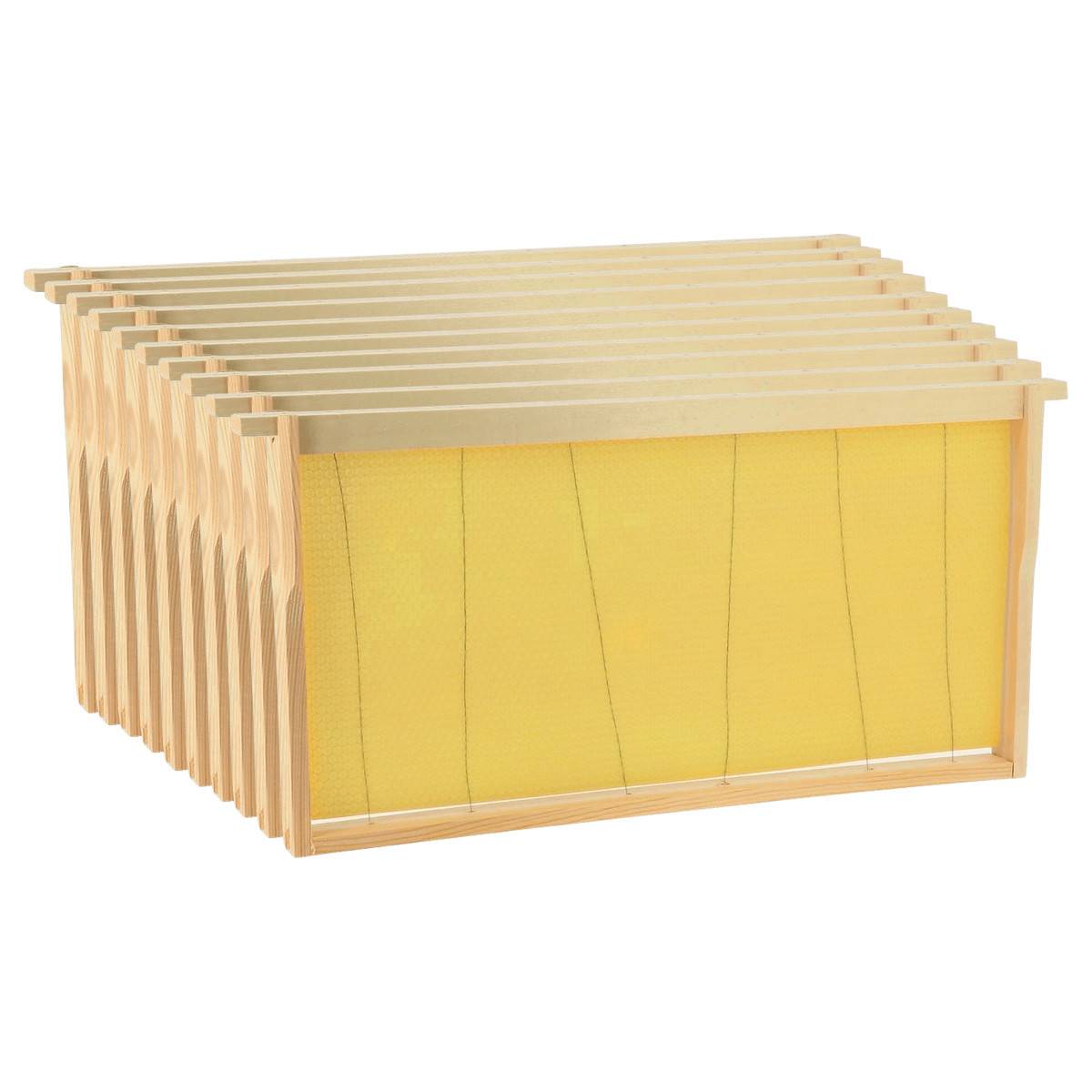 CADRE LANGSTROTH HOFFMAN A TENONS EN KIT EPICEA - percage vertical - Thomas  Apiculture