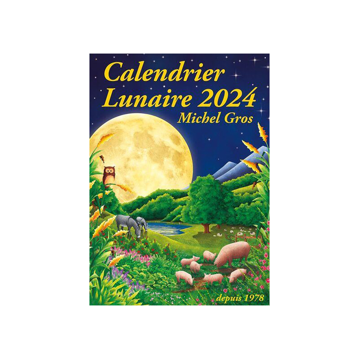 Calendrier lunaire 2024, calendrier des phases de lune | Sticker