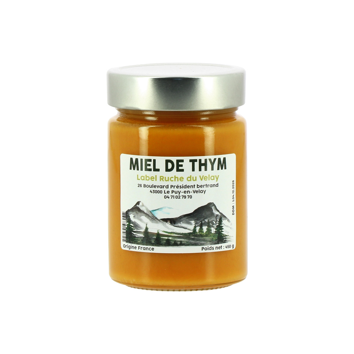 Vente de miel, origine France, nombreux parfums