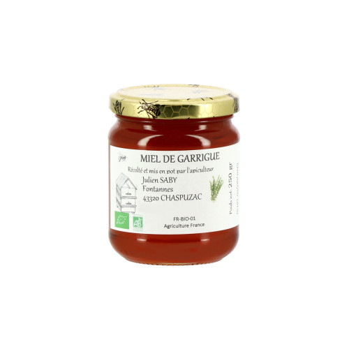 Miel de Garrigue Bio 250g - Julien Saby