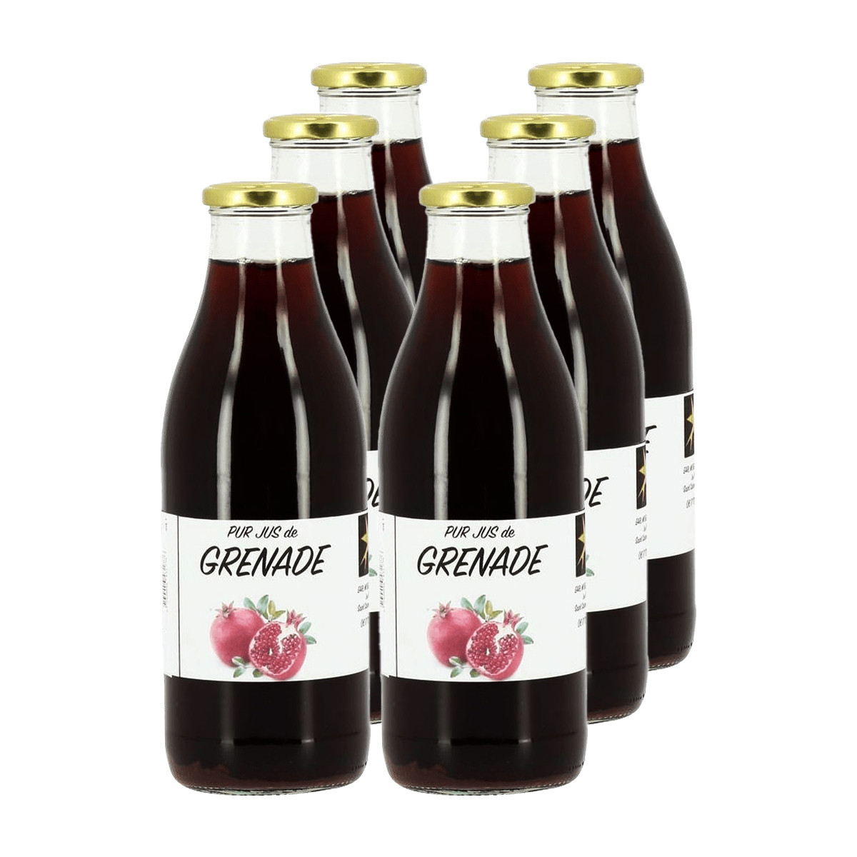 6 jus de grenade Bio 75cl