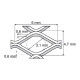 3 x grillage galvanisé (0,5 x 1 m)